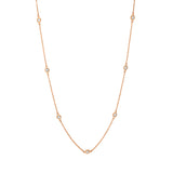 Collier 18 kt RG, 13 Brill. 0,29 ct, W-si