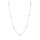 Collier 18 kt WG, 13 Brill. 0,28 ct, W-si