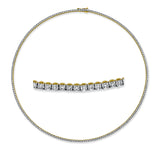 Collier 18 kt GG, 202 Brill. 5,00 ct, TW-si