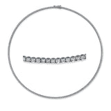 Collier 18 kt WG, 202 Brill. 5,00 ct, TW-si