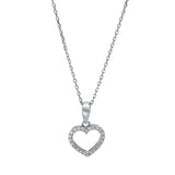 Collier 18 kt WG, 24 Brill. 0,12 ct-si