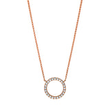 Collier 18 kt RG, 24 Brill. 0,24 ct, TW-si
