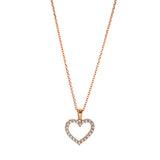 Collier 18 kt RG, 22 Brill. 0,24 ct, TW-si