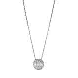 Collier 18 kt WG, 23 Brill. 0,27 ct, TW-si, 4 Nav. 0,54 ct, TW-si