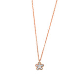 Collier 18 kt RG, 6 Brill. 0,32 ct, TW-si