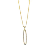 Collier 18 kt GG, 60 Dia. 0,14 ct, W-si