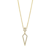 Collier 18 kt GG, 58 Dia. 0,13 ct, W-si