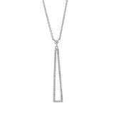 Collier 18 kt WG, 83 Dia. 0,19 ct, W-si