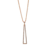 Collier 18 kt RG, 61 Dia. 0,19 ct, W-si