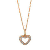 Collier 18 kt RG, mit ZÖ 40 cm + 42.5 cm, 66 Brill. 0,17 ct, TW-si