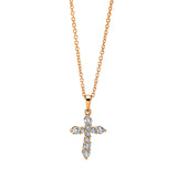 Collier 18 kt RG, mit ZÖ 40 cm + 42.5 cm, 10 Brill. 0,29 ct, TW-si