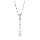 Collier 18 kt WG, 3 Brill. 0,21 ct, TW-si, 1 Brill. 0,15 ct, TW-si, 1 Brill. 0,20 ct, TW-si, 4 Brill. 0,04 ct, TW-si