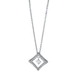 Collier 18 kt WG, 1 Brill. 0,11 ct, TW-si, 24 Brill. 0,15 ct, TW-si