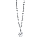 Collier 18 kt WG, 1 Brill. 0,25 ct, TW-si