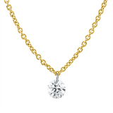 Collier 18 kt GG+WG, mit ZÖ 42 cm, 1 Brill. 0,15 ct, TW-si