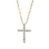 Collier 18 kt GG, mit ZÖ 43 cm, 11 Brill. 0,37 ct, TW-si