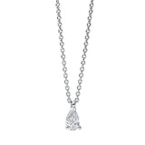 Collier 18 kt WG, 1 Tropfen 0,14 ct, TW-si