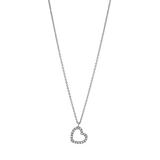 Collier 18 kt WG, mit ZÖ 40cm ,42 cm, 20 Brill. 0,06 ct, TW-si