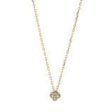 Collier 18 kt GG, mit ZÖ 40 cm + 43 cm, 4 Brill. 0,09 ct, TW-pi