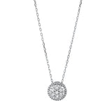 Collier 18 kt WG, mit ZÖ 40 cm + 43 cm, 13 Brill. 0,41 ct, TW-si, 26 Brill. 0,07 ct, TW-si
