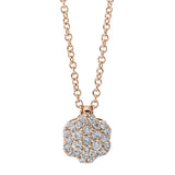 Collier 18 kt RG, 25 Brill. 0,11 ct, TW-si