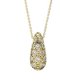 Collier 18 kt GG, 14 Brill. 0,42 ct, TW-si, 2 Brill. 0,05 ct, TW-si