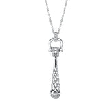 Collier 18 kt WG, 31 Brill. 0,45 ct, TW-si