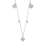 Collier 18 kt WG, 89 Brill. 0,27 ct, W-si