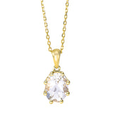 Collier 18 kt GG, mit ZÖ 40 cm + 42 cm, 1 Amethyst 1,14 ct grün