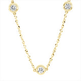Collier 18 kt GG, 11 Brill. 0,71 ct, TW-si