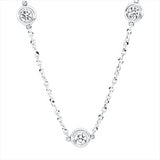 Collier 18 kt WG, 11 Brill. 0,73 ct, TW-si