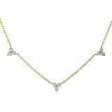Collier 18 kt GG, 21 Brill. 0,96 ct, TW-pi