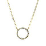 Collier 18 kt GG, Länge variabel, 22 Brill. 0,11 ct, TW-pi