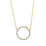 Collier 18 kt GG, mit ZÖ 41 cm & 43 cm, 42 Brill. 0,22 ct, W-si