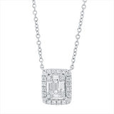Collier18 ktWG,mit38cm,40,6cm,43,2cm,20 Brill.0,17ct,2 Bag.0,06ct,3 Bag.0,16ct,4 Brill.0,03 ct,TW-si