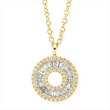 Collier 18 kt GG, mit ZÖ 38cm,40,6cm,43,2cm, 24 Trap. 0,20 ct, TW-si, 49 Brill. 0,10 ct, TW-si