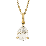 Collier 18 kt GG, 1 Amethyst 1,56 ct grün