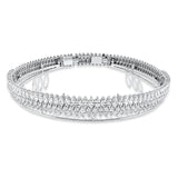 Collier 18 kt WG, 114 Brill. 37,19 ct, TW-vsi