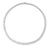 Collier 18 kt WG, 82 Nav. 34,09 ct, TW-si