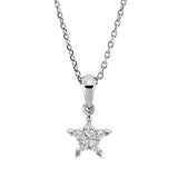 Collier 18 kt WG, mit ZÖ 40 cm, 5 Fant-Schl. 0,17 ct, TW-vsi