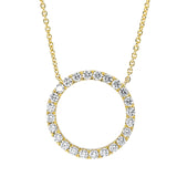 Collier 18 kt GG, mit ZÖ 40,6 cm + 43,2 cm, 24 Brill. 0,48 ct, TW-si
