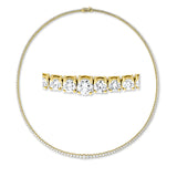 Collier 18 kt GG, 215 Brill. 3,33 ct, TW-si