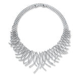 Collier 18 kt WG, 1136 Brill. 27,80 ct, TW-vsi