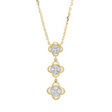 Collier 18 kt GG, Fassung rhodiniert, 12 Brill. 0,20 ct, TW-si, 3 Brill. 0,01 ct, TW-si