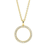 Collier 18 kt GG, mit ZÖ 42 cm, 32 Brill. 0,16 ct, TW-si