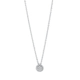 Collier 18 kt WG, 21 Brill. 0,10 ct, TW-si