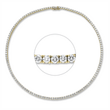 Collier 18 kt GG, 137 Brill. 15,72 ct, TW-si