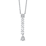Collier 18 kt WG, 19 Brill. 0,47 ct, TW-si