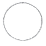 Collier 18 kt WG, 82 Brill. 4,02 ct, F-si
