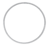 Collier 18 kt WG, 64 Brill. 6,78 ct, F-si